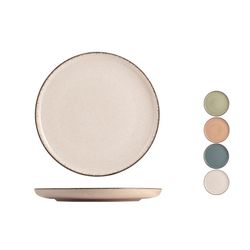 Conjunto de 4 pratos de sobremesa Pérola de 19 cm. sortido