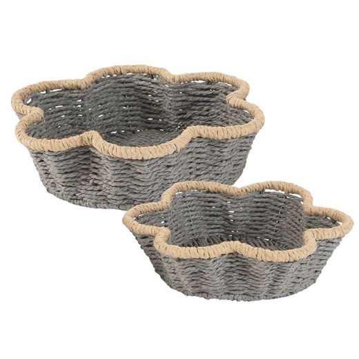 Joc 2 Cistelles Bicolor Gris