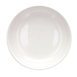 Set de 6 assiettes creuses Edge blanches