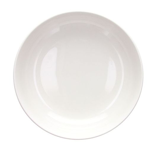 Set de 6 assiettes creuses Edge blanches