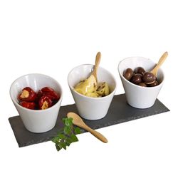 Ensemble d'apéritif Moritz blanc 7 pièces