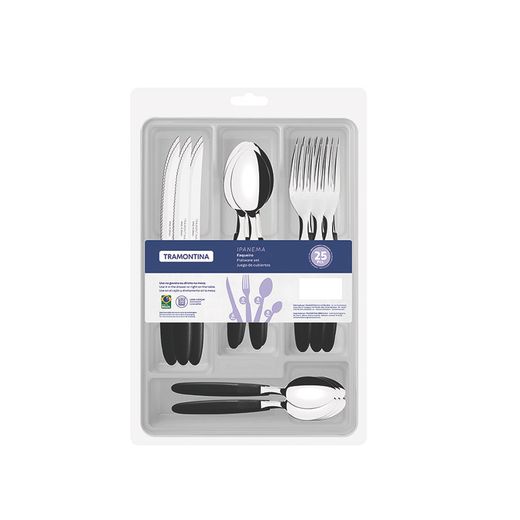 Joc De Coberts 25 Pces Negre Ipanema