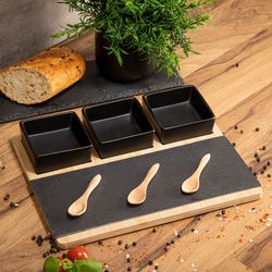 Ensemble de plateaux de service avec plateau Moritz