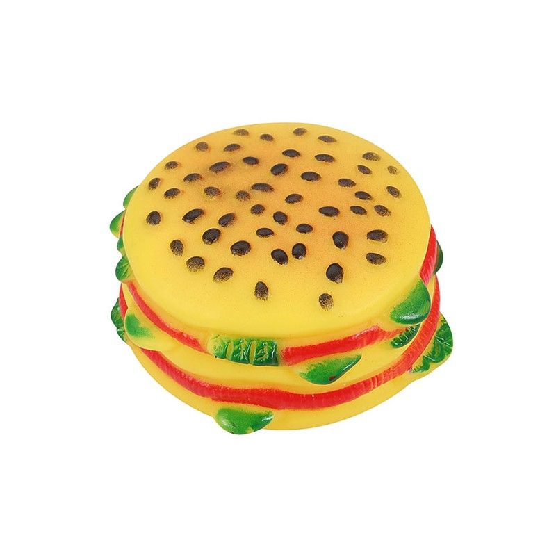 Juguete Perro. Hamburguesa Vinilo 9X5 Cm