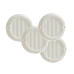 Kit 4 Reixetes Cargolar 6.4 Cm Abs Bl