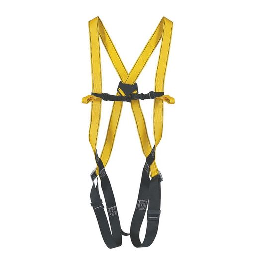 Kit harnais dorsal avec corde et 2 mousquetons