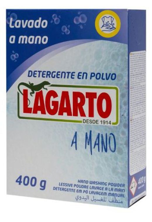 Lagarto Detergente Polvo A Mano 400 Grs