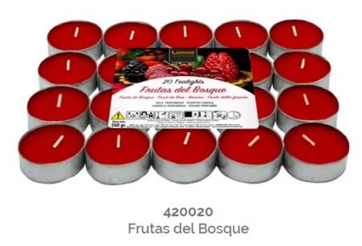 Lamparilla Alumini 20 Un. Perf.Fruits.B