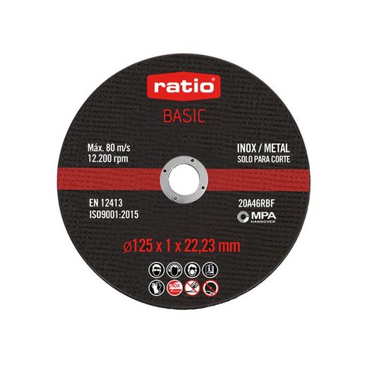 Llauna 10 Discos Tall Inox.Basic 125Mm.