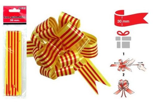 Fita de presente com bandeira catalã R-4035