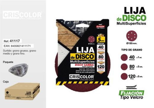Polita Disc 150Mm Set Assortiment 41117
