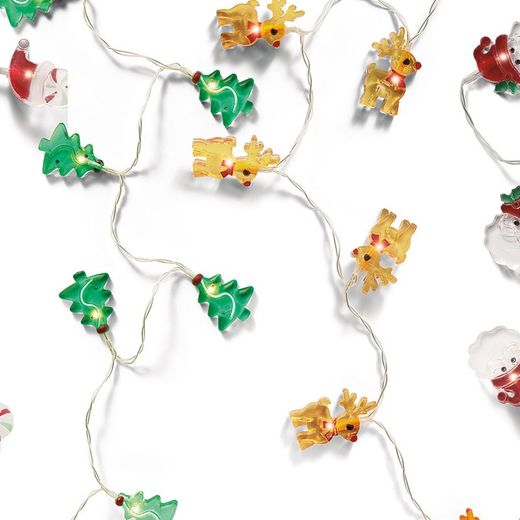 Lumières LED décoratives 4 couleurs assorties. 90cm.