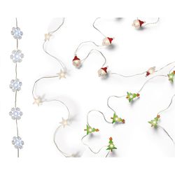 Luzes LED decorativas 4 sortidas de 90 cm.