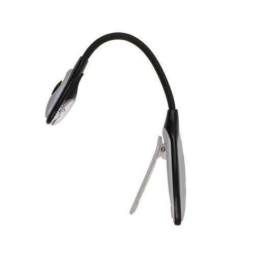 Lampe de lecture pour livres avec 2 lumières LED. Piles incluses. 3 couleurs assorties