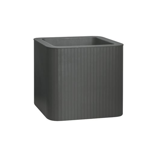 Pot de fleurs carré Jive à rayures 40 cm