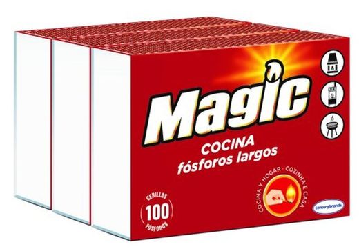 Pacote com 3 (100) Fósforos Mágicos para Cozinha