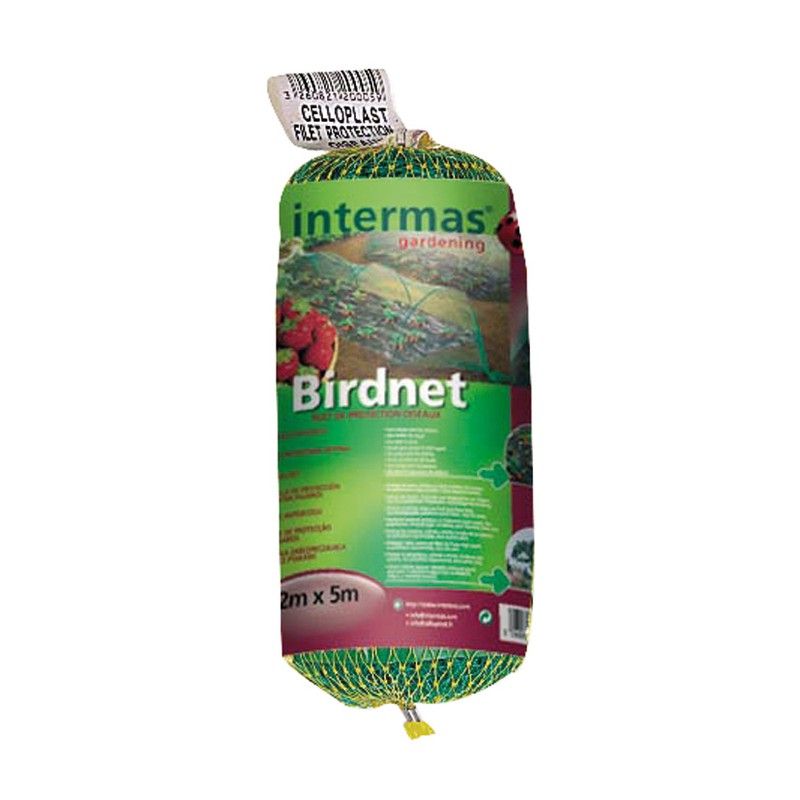 Malla plástica antipájaros INTERMAS Birdnet Anti-Pajaros 2X5 Verde Int