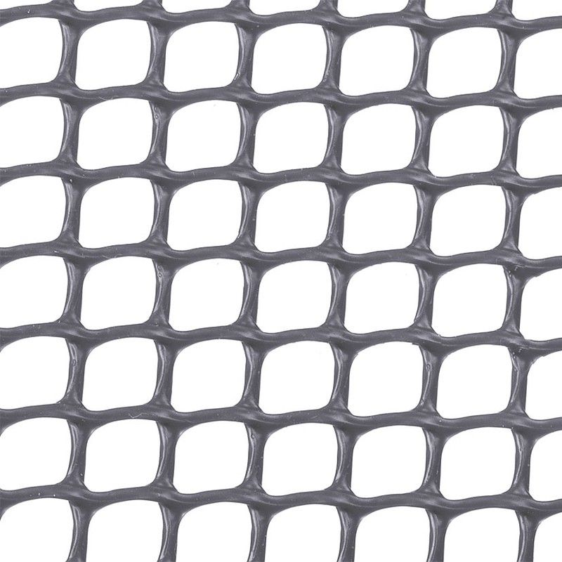 Malla plástica cuadrada INTERMAS Malla Cuadrada 10X10 Plata. 1X5 M