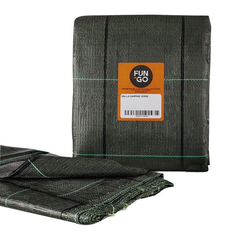 Malla protectora de suelo camping FUN&GO Malla Suelo Camping Verde. 3X6