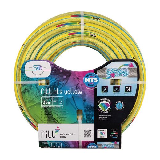 Manguera riego No Torsion FITT Yellow Manguera Nts Yellow 15Mm 25Mts.