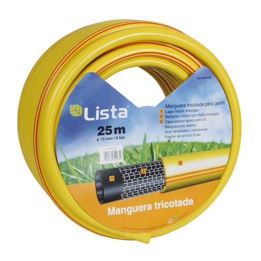 Manguera riego tricotada LISTA Manguera Tricotada. 19 Mm X 50 M Lista