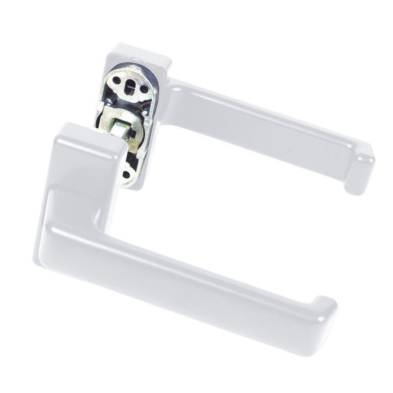 Manilla carpinterÇğa aluminio ALMA 2080. Manubrio Aluminio Lacado Blco. M.2080.