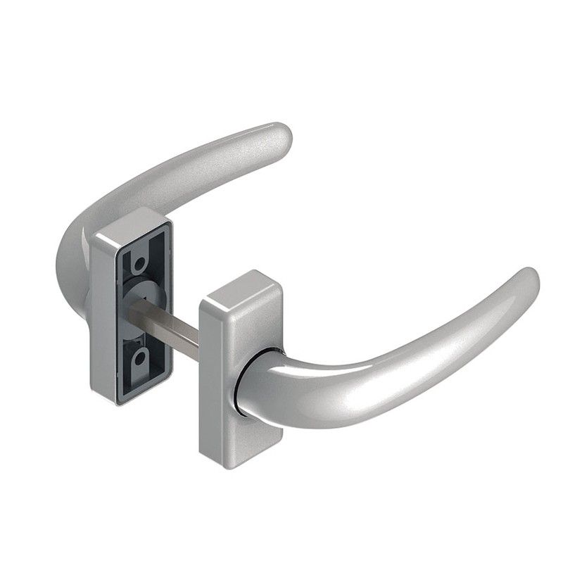 Manilla carpinterÇğa aluminio ALMA 6080 Manubrio Aluminio Plata. M. 6080