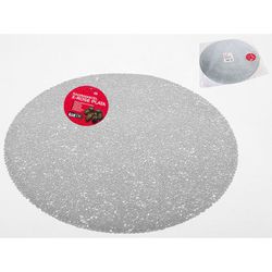 Jogo americano prateado de 40 cm.