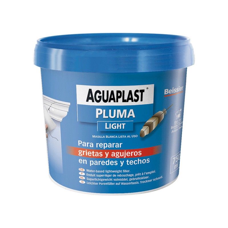 Masilla en pasta AGUAPLAST Pluma Masilla Aguaplast Pluma 750 Ml