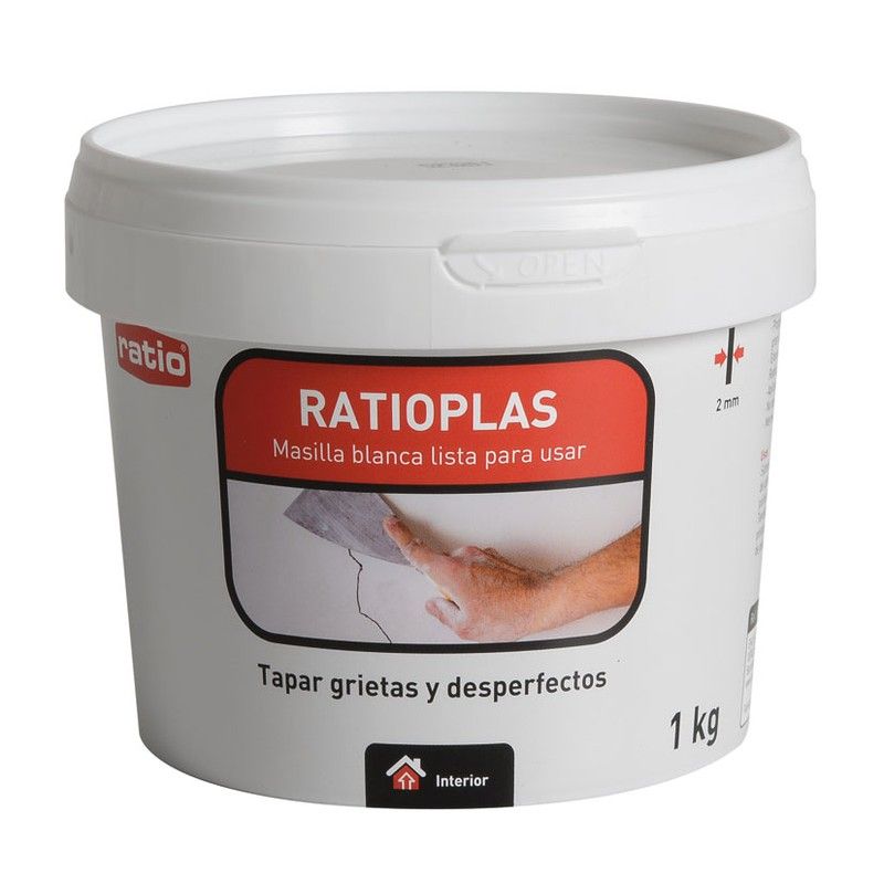 Masilla en pasta RATIOPLAS Masilla En Pasta Para Alisar 1 Kg