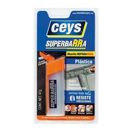 Masilla reparadora CEYS superbarra plástico Super Barra Reparadora De Plasticos