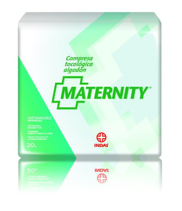 Maternity Compresas Tocológicas de Algodón 20 unidades