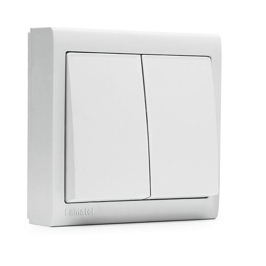 Mécanisme Surface FAMATEL 8000 Interrupteur Double Série 8000 10A-250V Bl