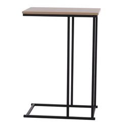 Table d'appoint en bois naturel 40*26/58 cm