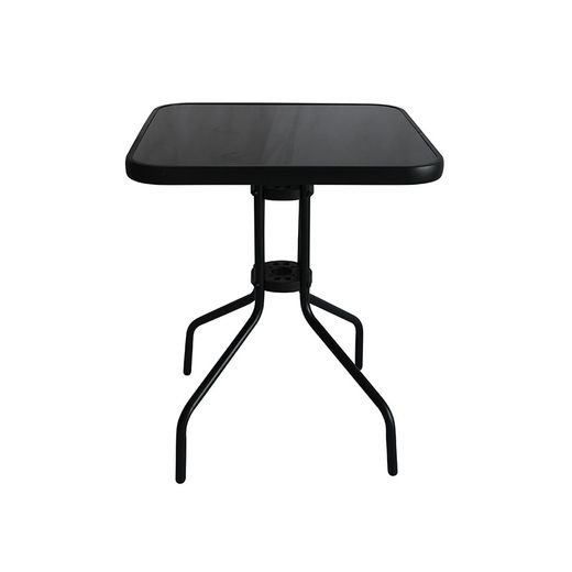 Taula Metall/Vidre Bistró Quadrada