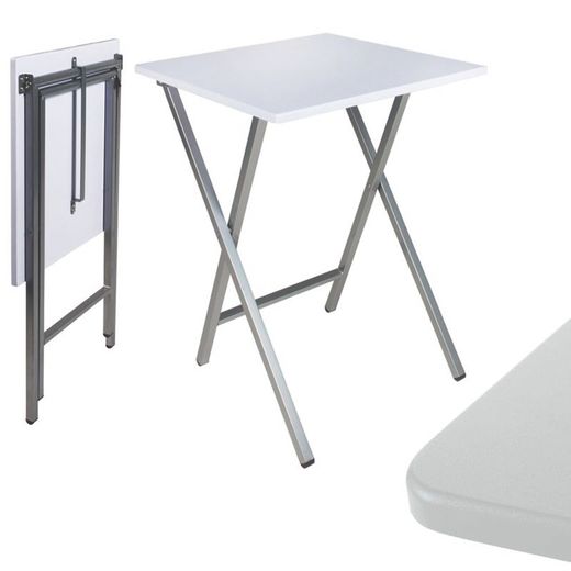 Taula Plegable 48X48X65 Cm.Blanca