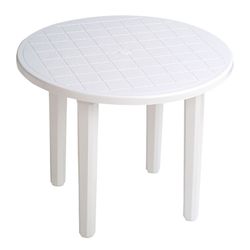 Table ronde Ø 90 cm. Blanc