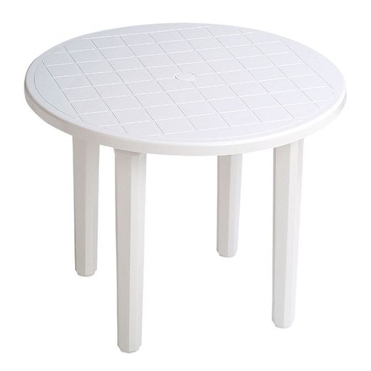 Table ronde Ø 90 cm. Blanc