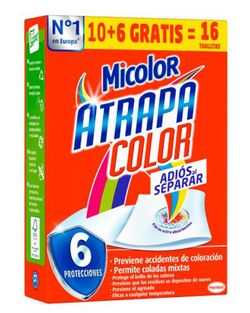Lingettes Micolor Attrape Couleur (10+6)