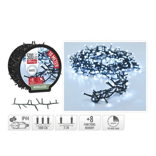 Microcluster 500 Led Llum Blanca 10M.