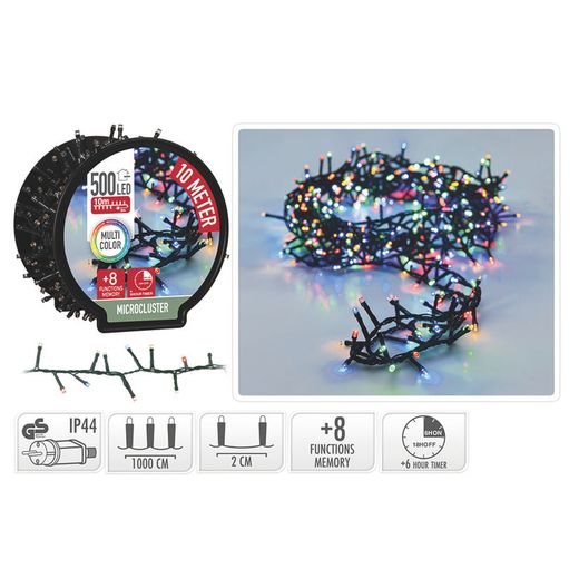 Microcluster 500 Led Multicolor 10M.