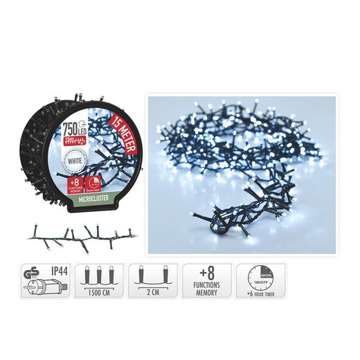 Microcluster 750 Led Llum Blanca 15M.