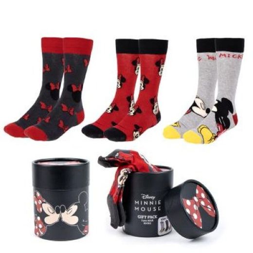 Minnie Mitjons Pack 3u Adult 2550