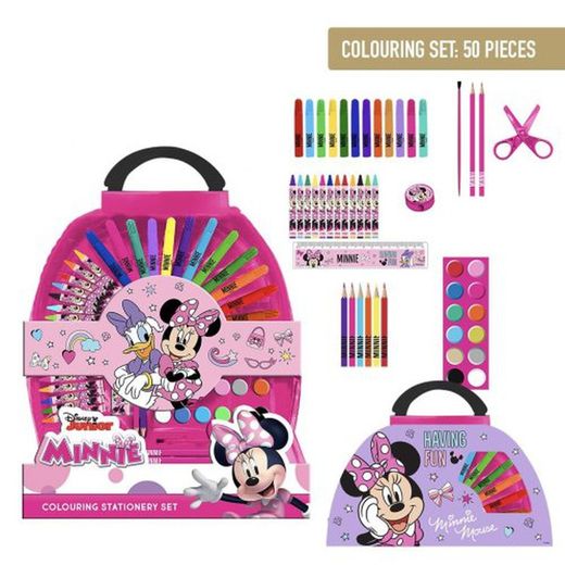 Ensemble de papeterie Minnie Mouse 50 pièces 818