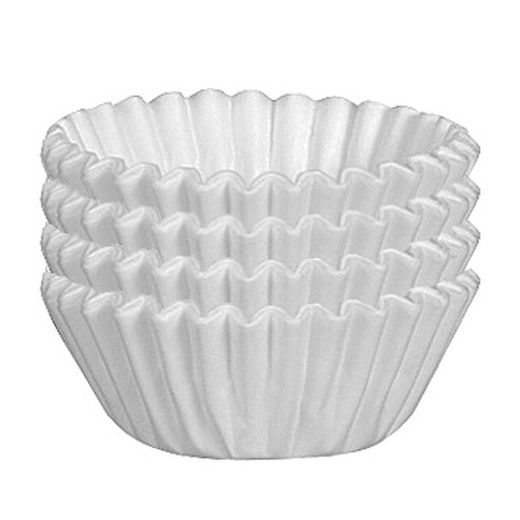 Molde magdalenas TESCOMA. Molde Rizado Papel Blanco 6 Cm. 100 Unds