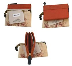 Carteira Inari Couro Coral 18co