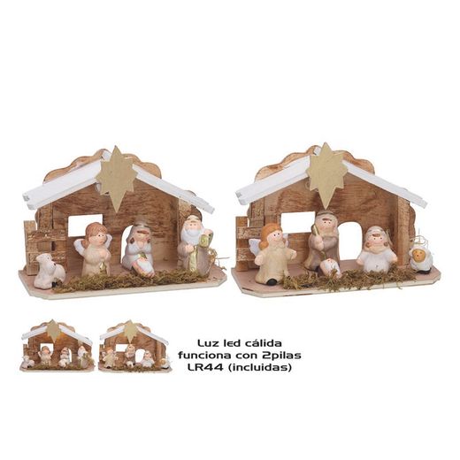 Naixement Infantil Blanc 1 Led 22X15Cm