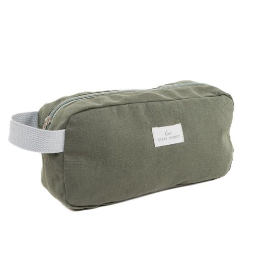 Neceser Algodon Verde 25X7X12 R-309814