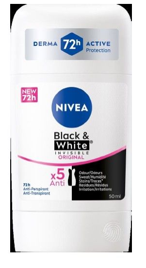 Nivea Deo.Stick 50 Black%White Women 72h