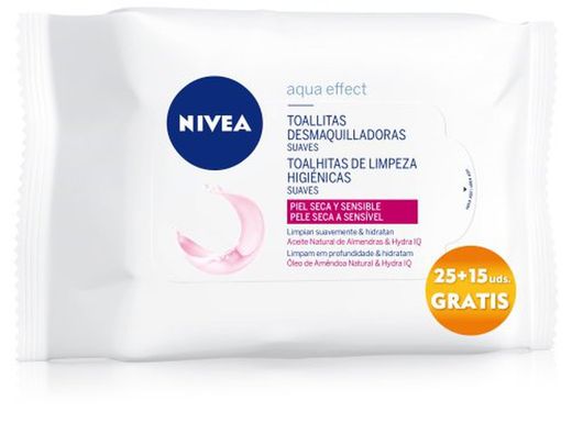 Lenços umedecidos para cuidado facial Nivea S/Sens (40)